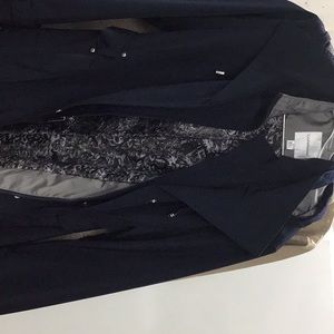 Navy blue Croft and Barrow, hooded rain coat